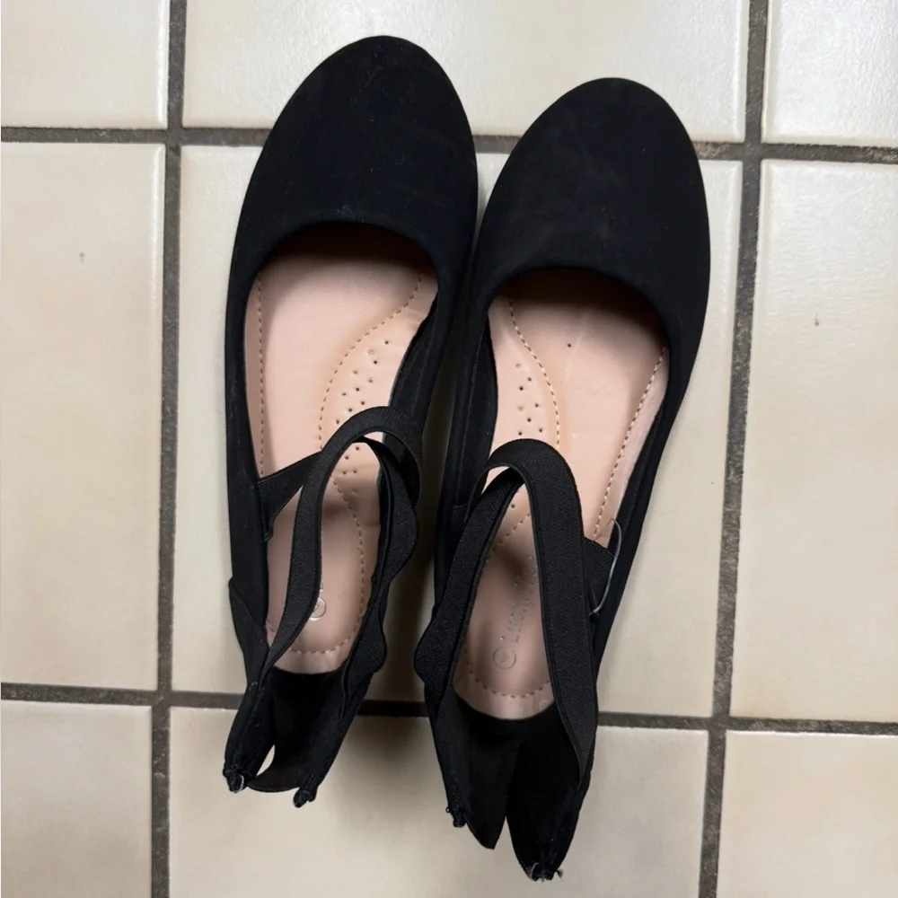 Lucky Top Girls Black Ballet Flats_2